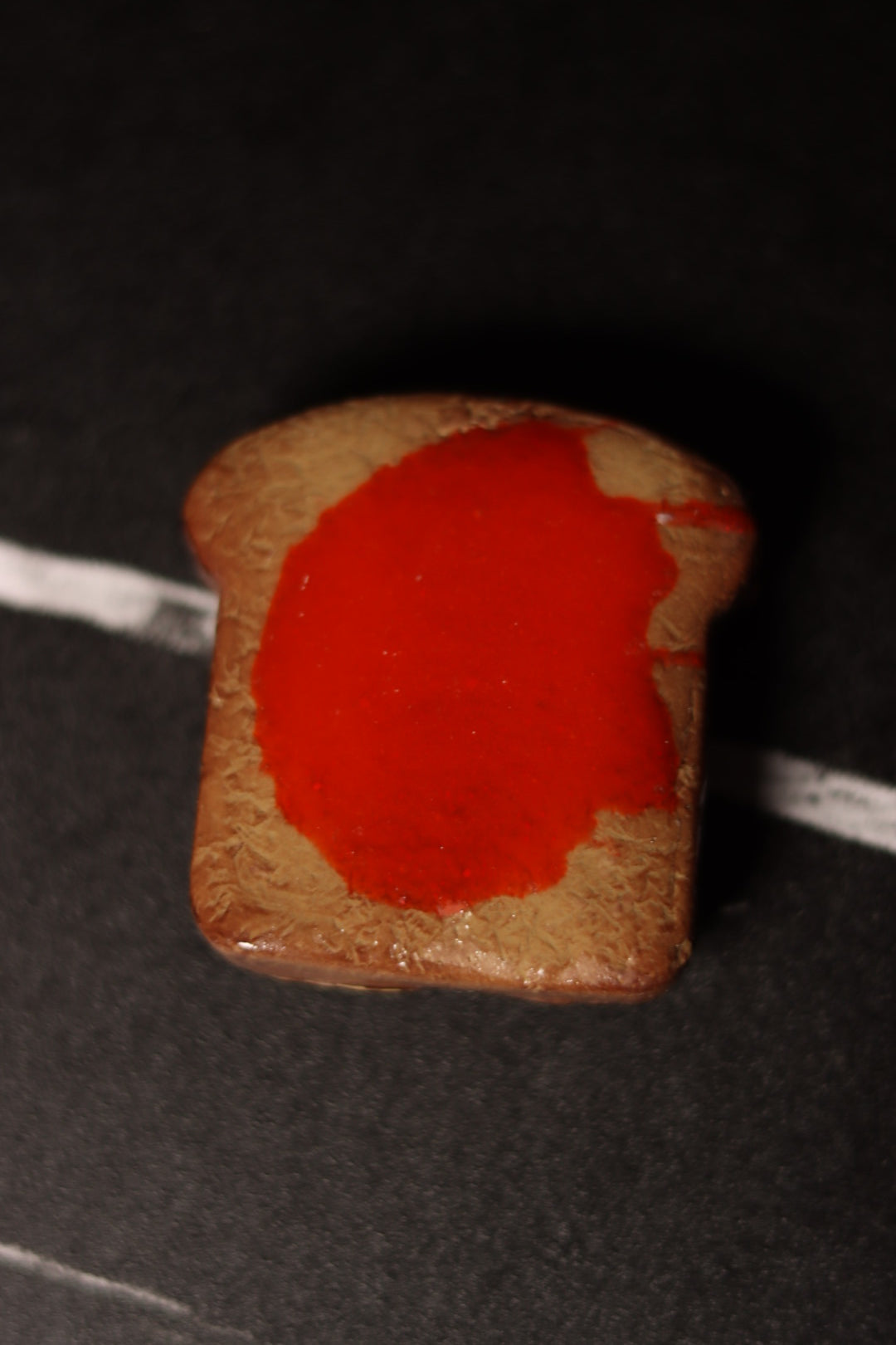 Large Toast Clay Magnet