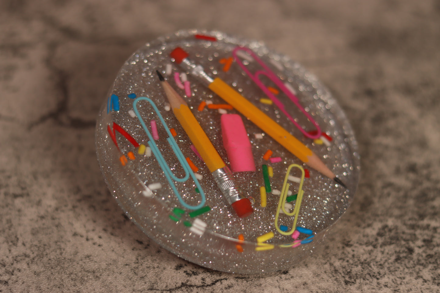 School Supply Coaster/Paperweight (Single)