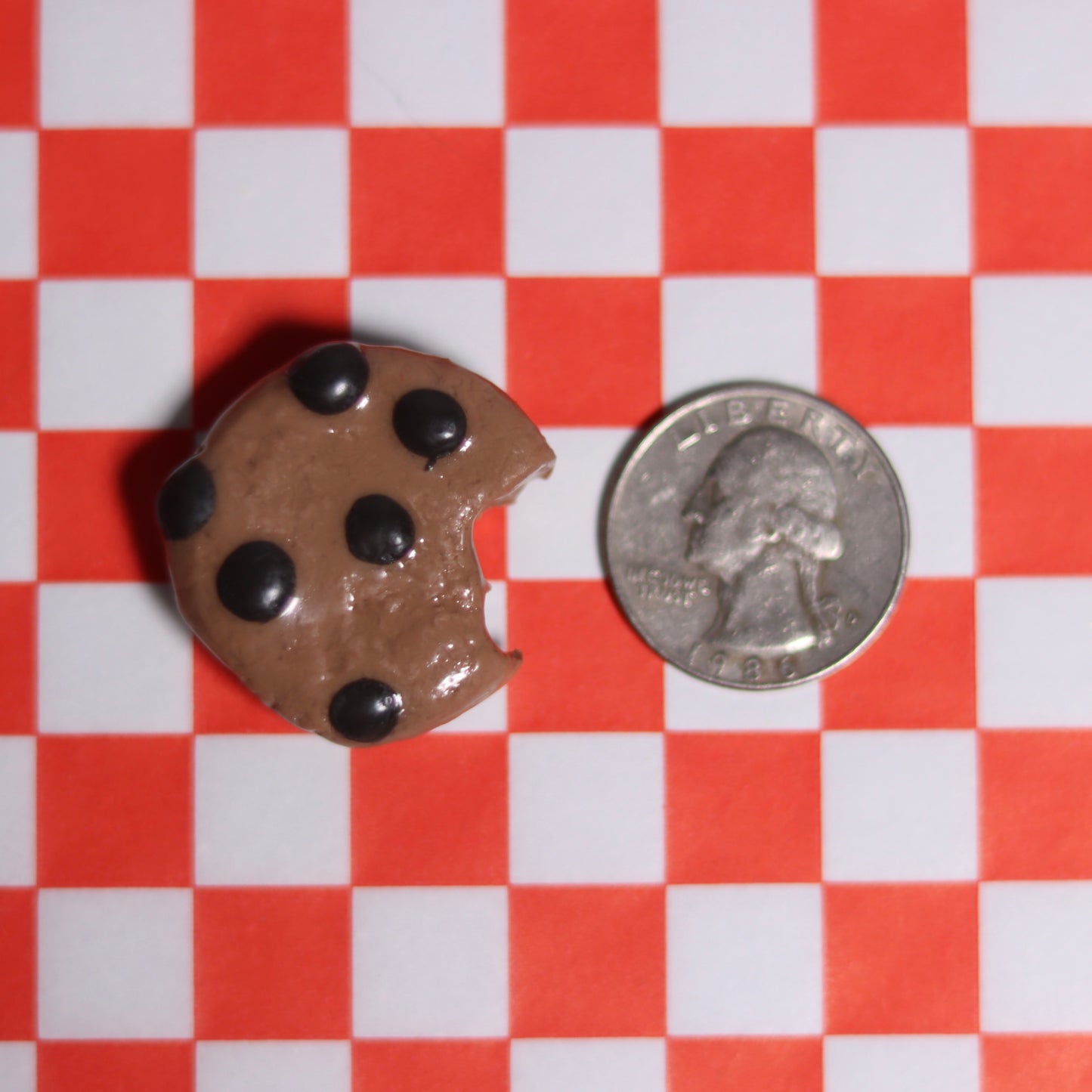 Mini Chocolate Chip Cookie Clay Pin or Magnet