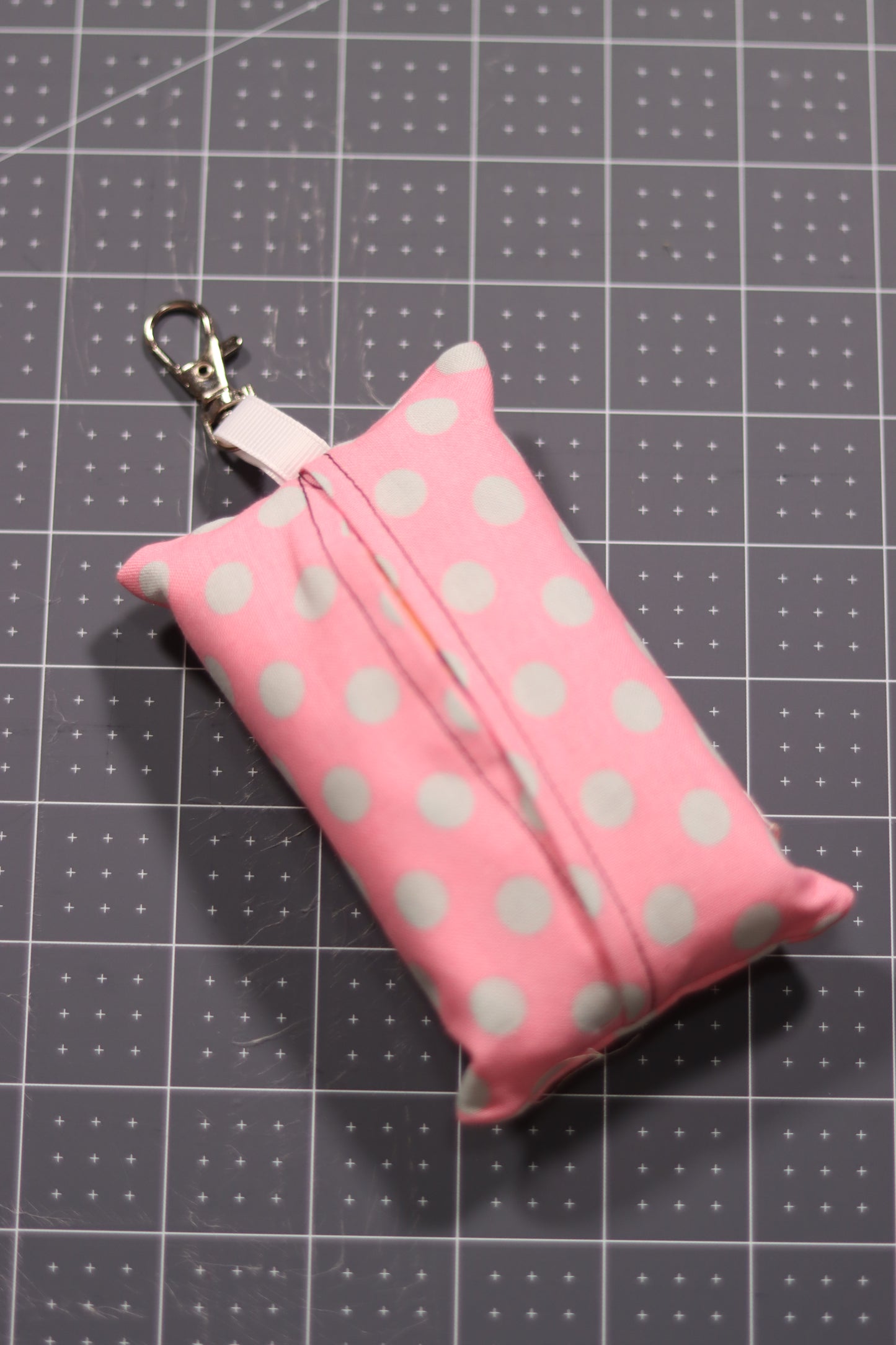 Pink Dot Tissue Pouch